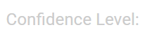 Confidence Level