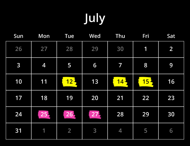 Branded calendar design