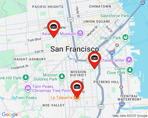 Dynamic map showing personalized location