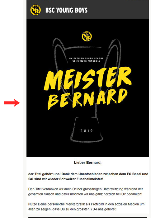 Event confirmation image