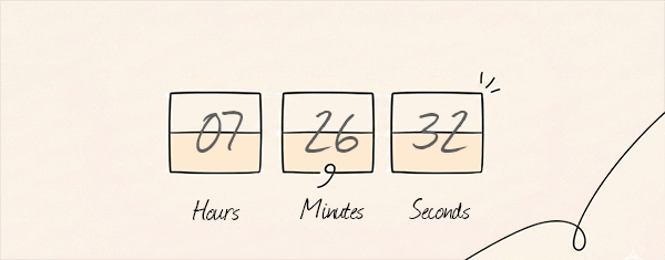 Hand-drawn countdown style with outlined numbers on a cream background