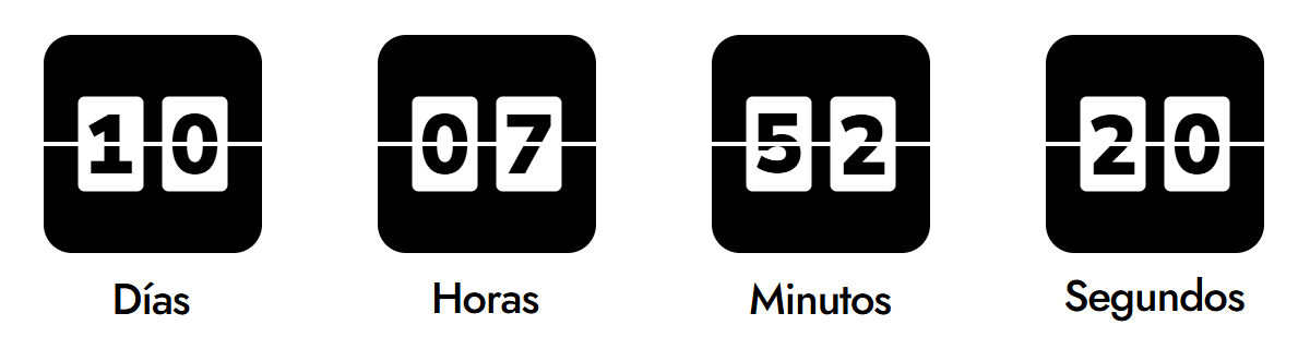 Spanish countdown timer