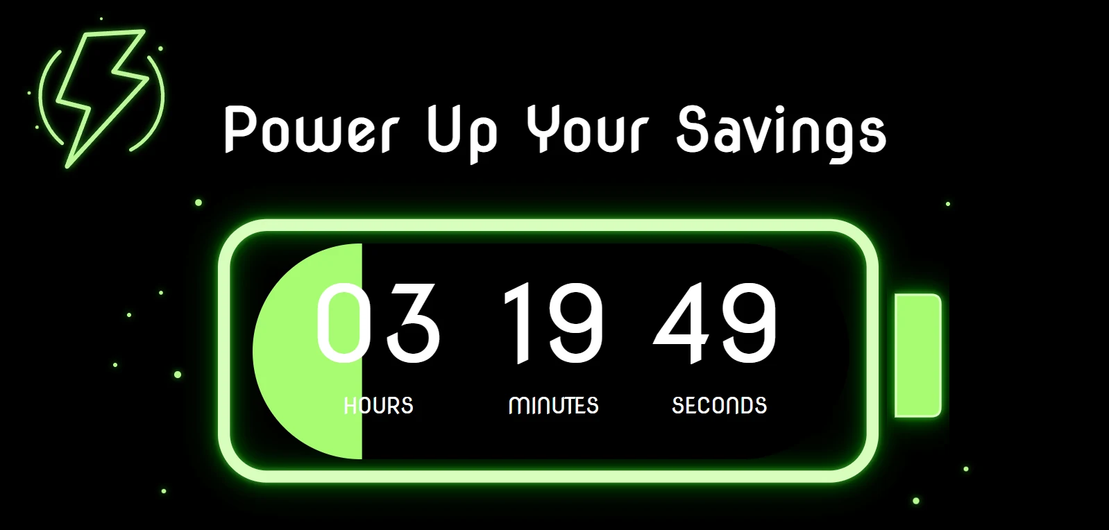 Minimal countdown timer